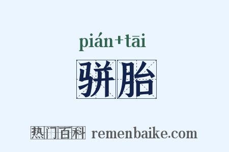 骈胎是什么意思的图片